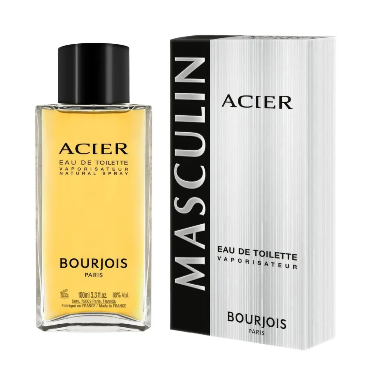 Eau de toilette homme Bourjois Acier 100ml