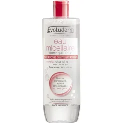 Eau micellaire Evoluderm démaquillante peaux réactives 500 ml < Gifi Sale