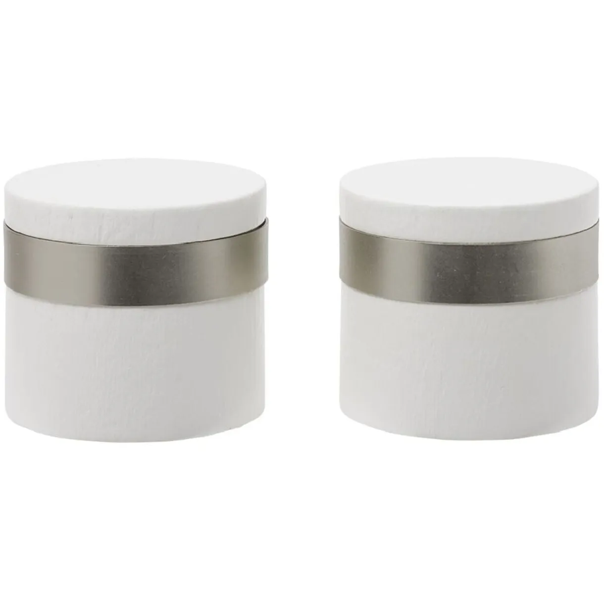 Embout de tringle en bois Blanc bague métal Ø28mm x2 < Gifi