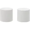 Embout de tringle forme bouchon en bois blanc Ø20mm x2 < Gifi Discount