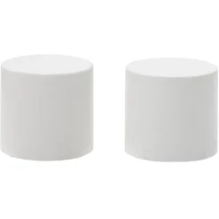 Embout de tringle forme bouchon en bois blanc Ø20mm x2 < Gifi Discount