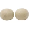 Embout de tringle forme galet en bois naturel Ø28mm x2 < Gifi Sale