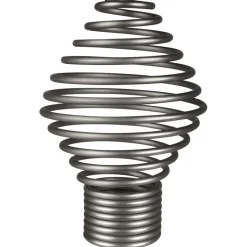 Embout pour tringle à rideaux x2 couleur métal nickel < Gifi Discount