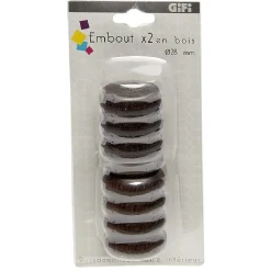 Embouts X2 Bois Cylindre strie < Gifi Best