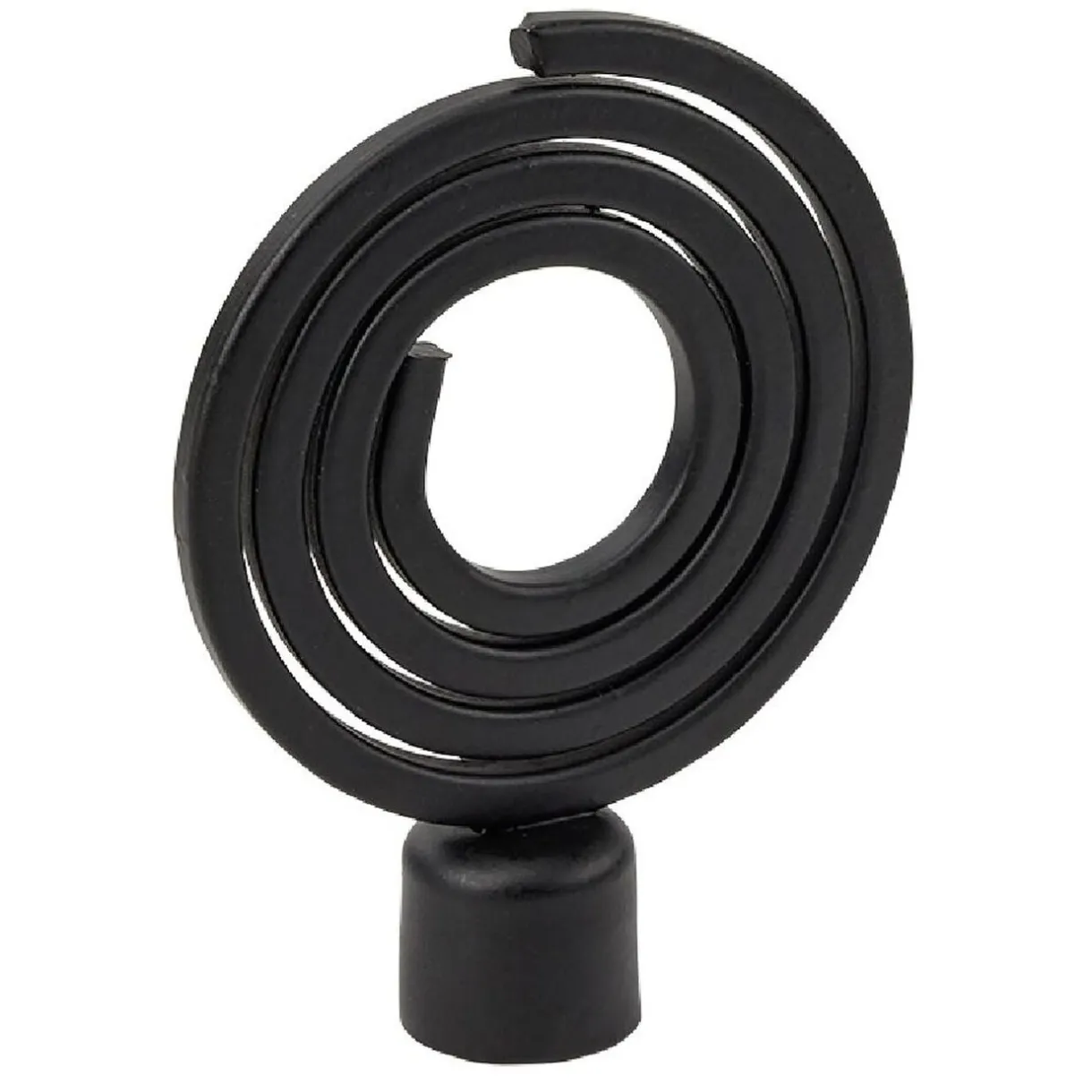 Embout tringle à rideau Ø16 mm métal forme spirale noir mat x2 < Gifi Outlet