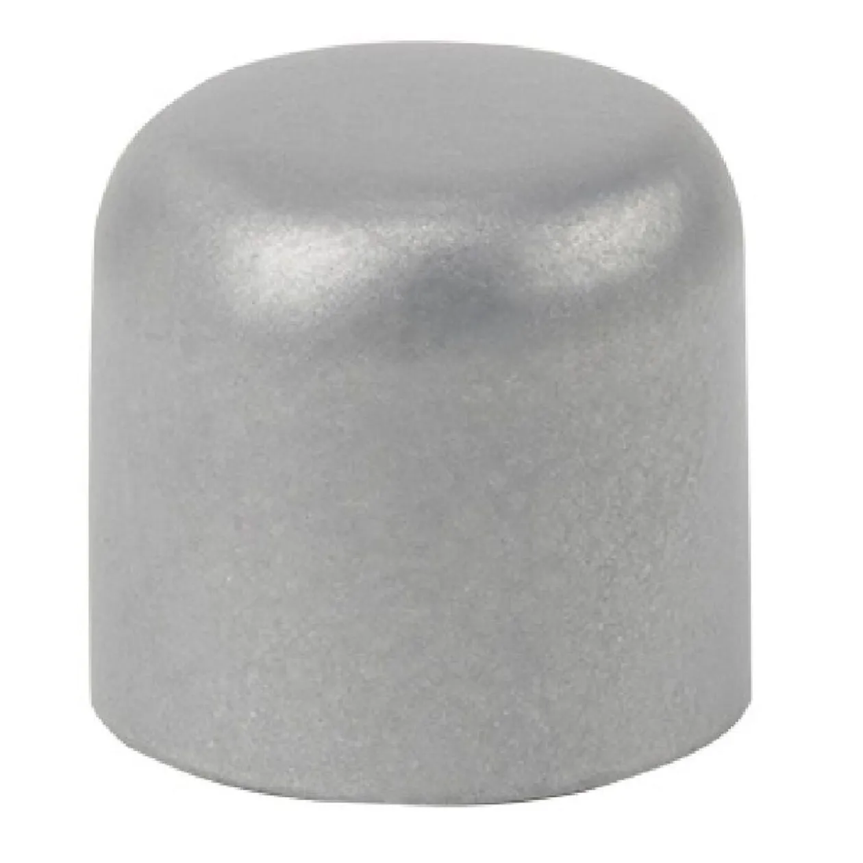 Embout tringle à rideau Ø16 mm métal forme arrondie gris mat x2