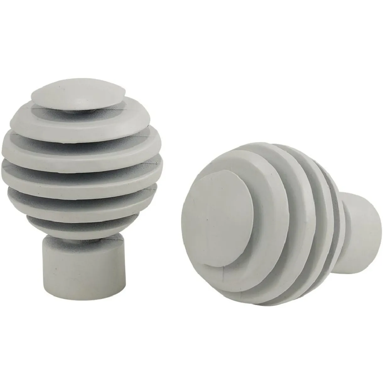 Embout tringle à rideau Ø20mm métal forme cercle blanc mat x2 < Gifi Online