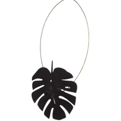 Embrasse aimantée feuille de palmier métal noir < Gifi Best