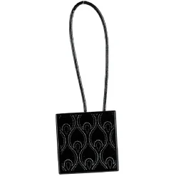 Embrasse aimantée forme carrée noire