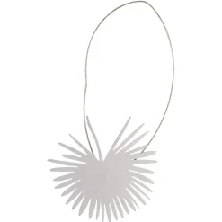 Embrasse aimantée forme feuille métal gris < Gifi New