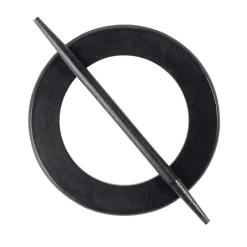 Embrasse pour rideau ronde en bois noir ou blanc Ø14cm (2 modèles)