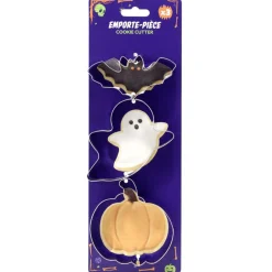 Emporte-pièces x3 chauve-souris fantôme et citrouille inox gris < Gifi Sale
