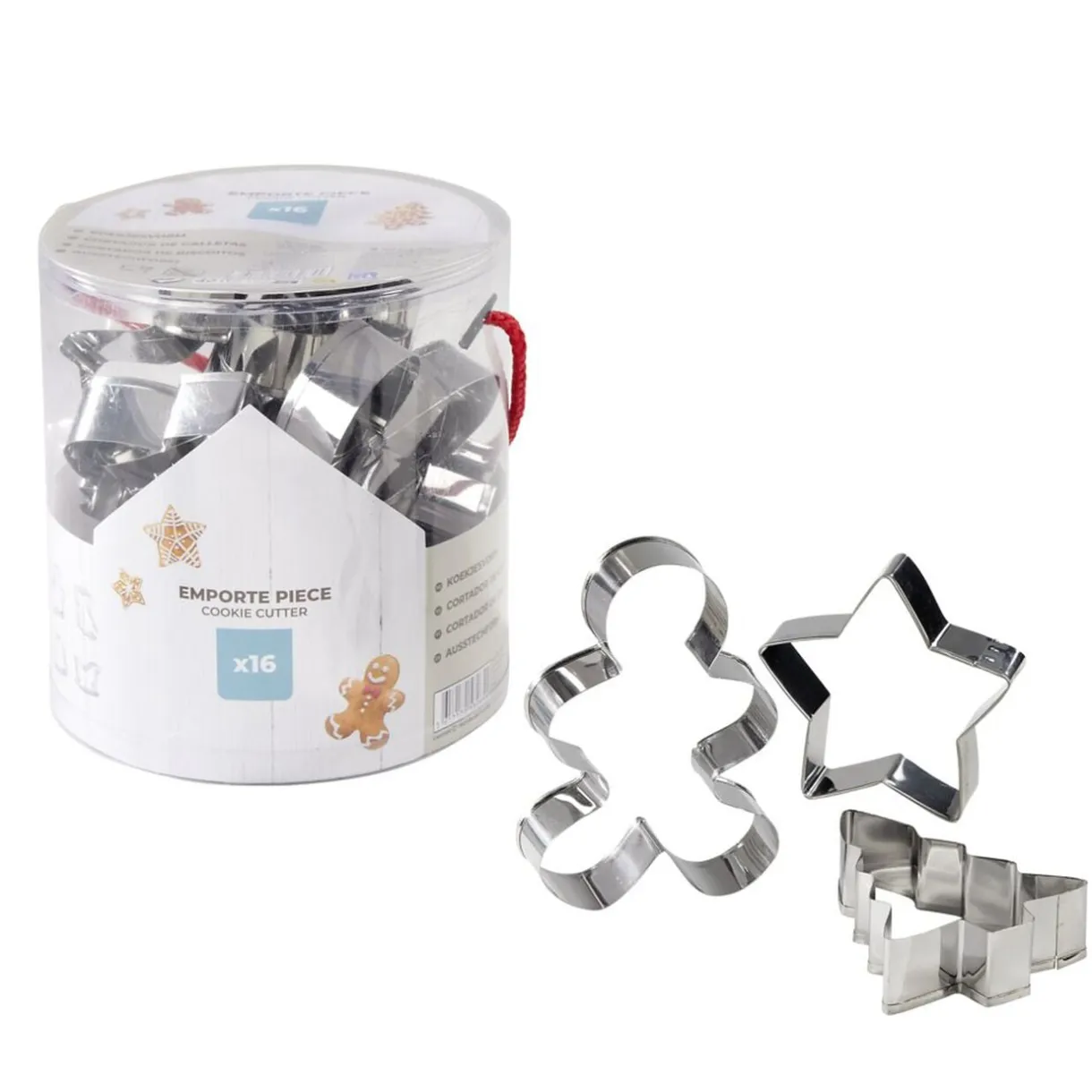 Emporte pièce X16 formes Noël acier inoxydable < Gifi Online