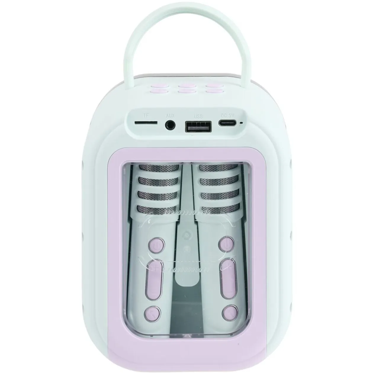 Enceinte karaoké La reine des neiges bluetooth plastique avec 2 micros H22cm