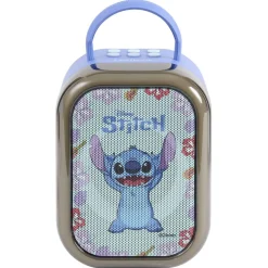 Enceinte karaoké Stitch bluetooth plastique avec 2 micros H22cm