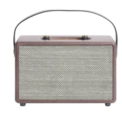 Enceinte rétro bluetooth en bois 20W < Gifi Hot