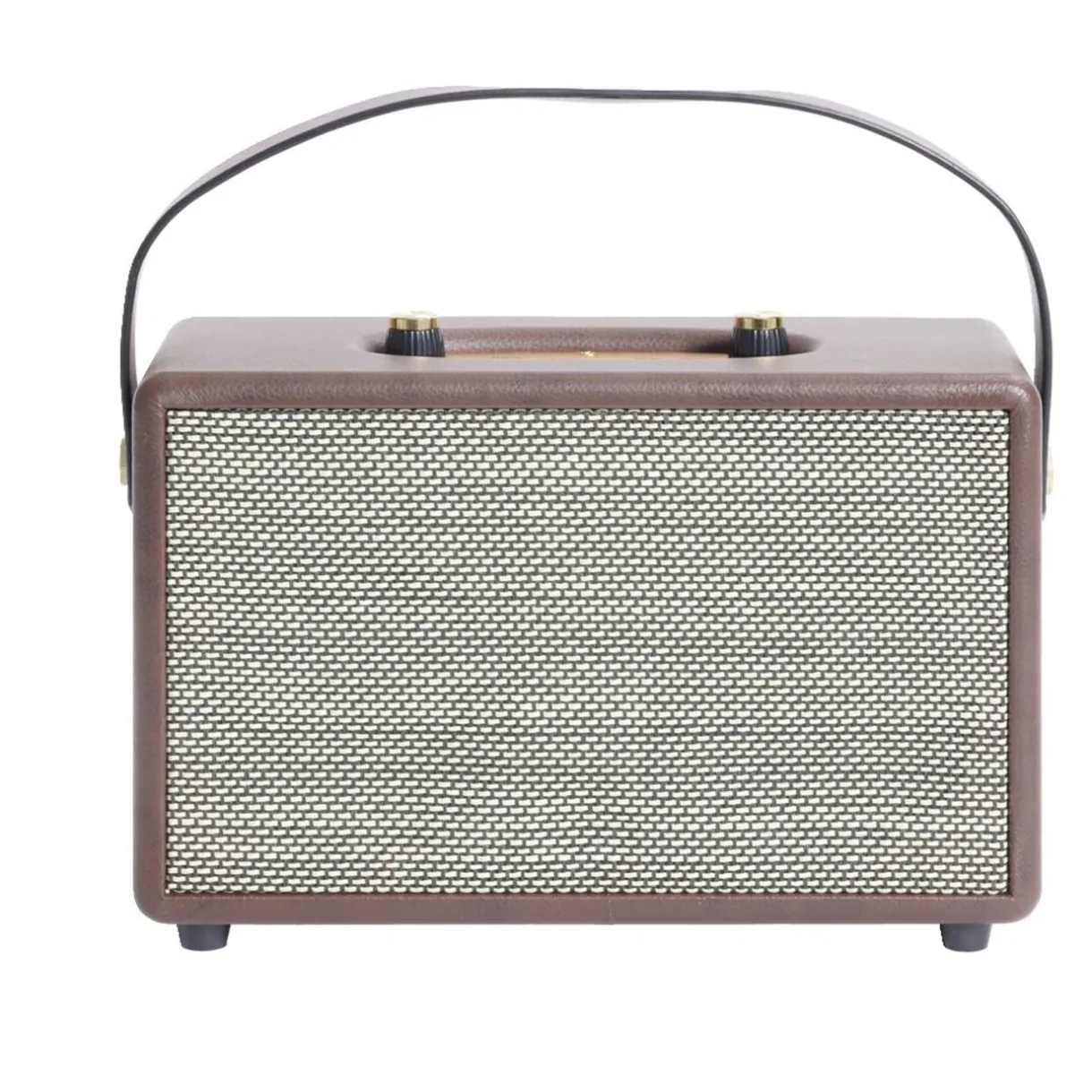 Enceinte rétro bluetooth en bois 20W < Gifi Hot
