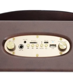 Enceinte rétro bluetooth en bois 20W < Gifi Hot