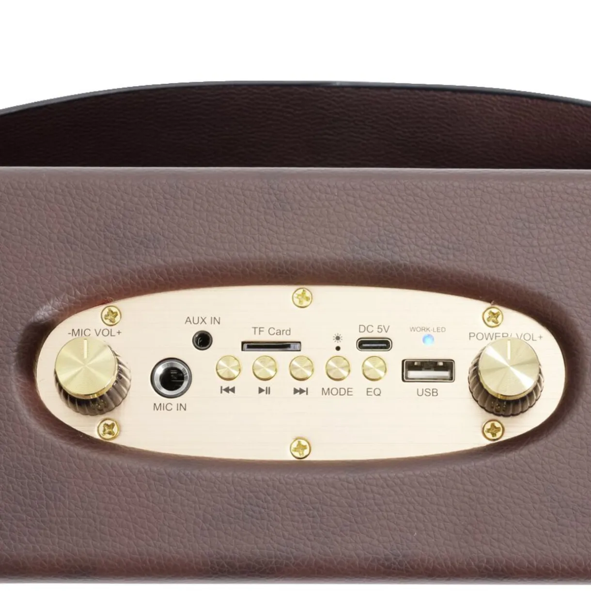 Enceinte rétro bluetooth en bois 20W < Gifi Hot