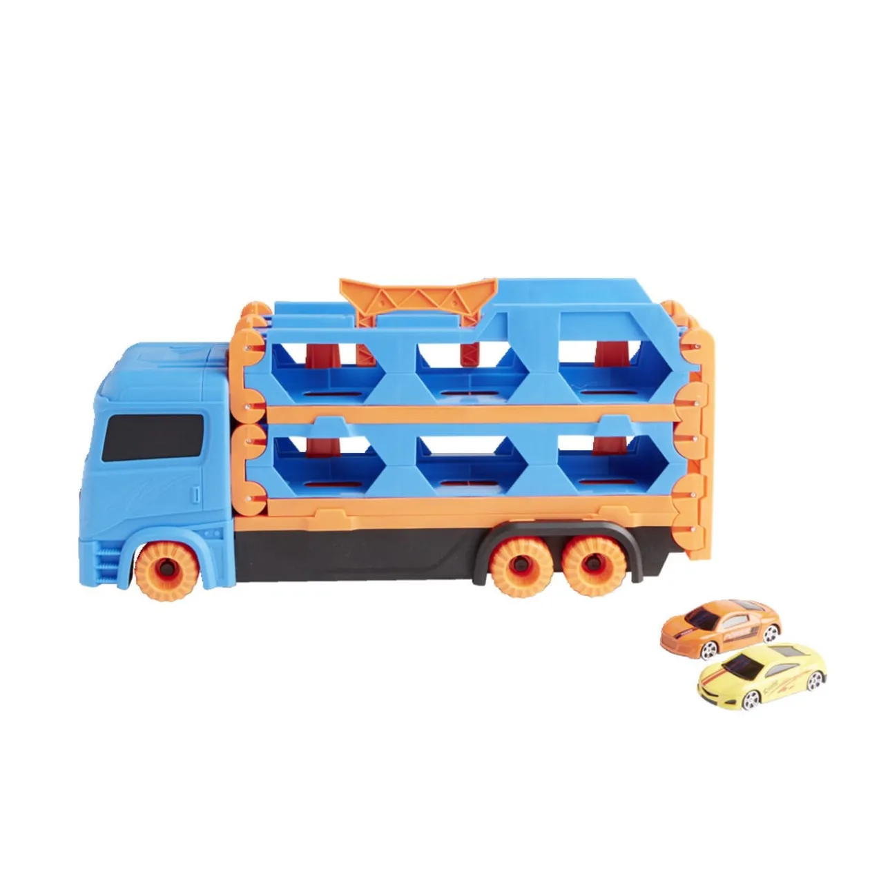 Ensemble camion et ses deux voitures