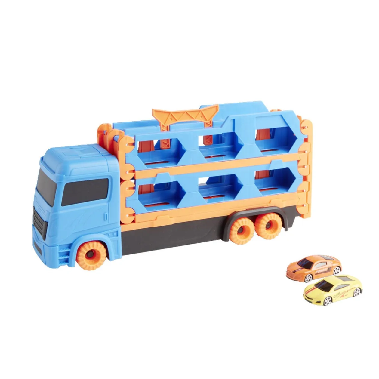 Ensemble camion et ses deux voitures