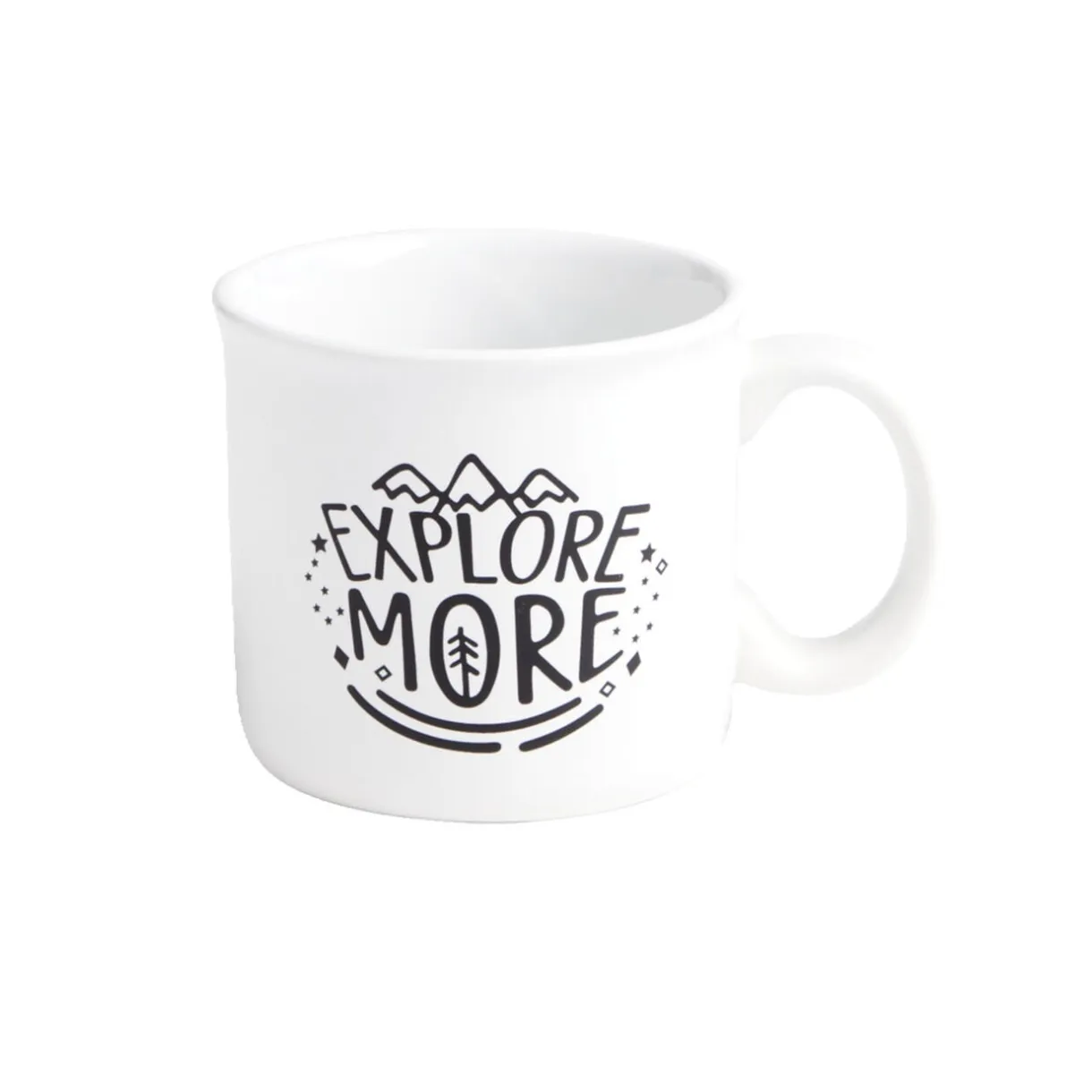 Ensemble mug 450ml faïence avec bonnet à pompon noir < Gifi Online