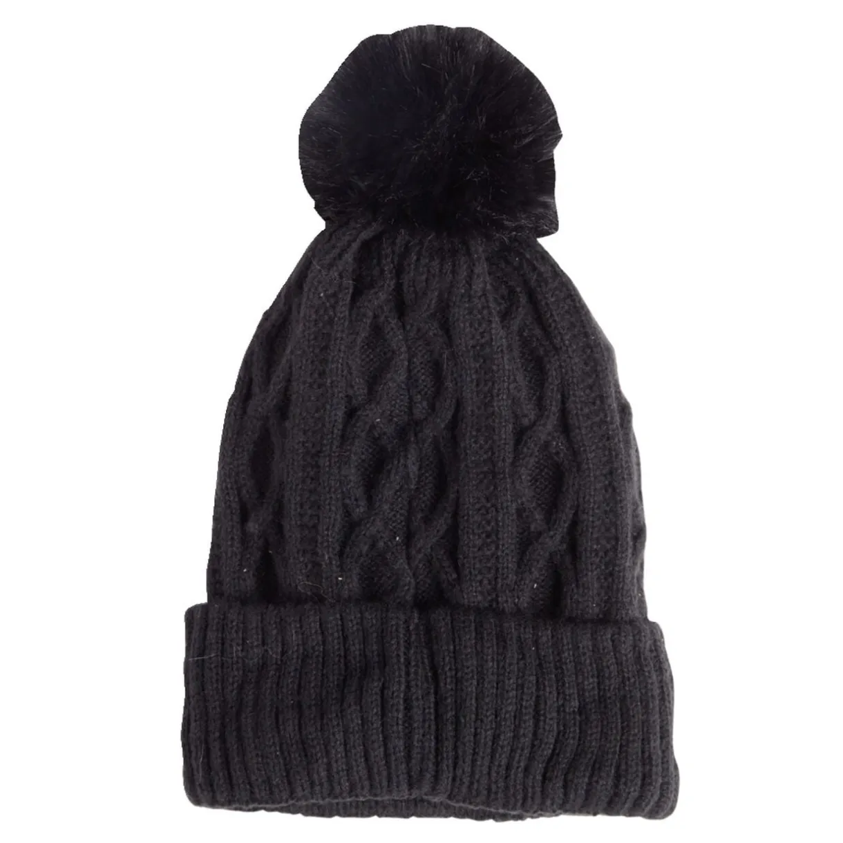 Ensemble mug 450ml faïence avec bonnet à pompon noir < Gifi Online