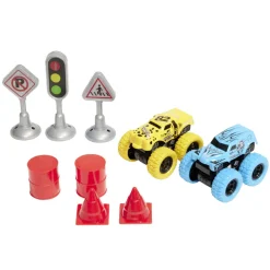Ensemble quad x2 avec panneaux de signalisations x7