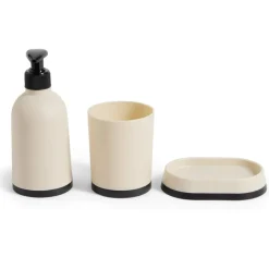 Ensemble salle de bain porte-savon, distributeur et gobelet (3 modèles)