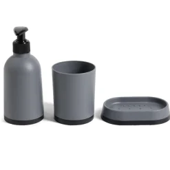 Ensemble salle de bain porte-savon, distributeur et gobelet (3 modèles)