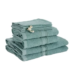 Ensemble serviette de toilette x8 en coton 3 tailles - 3 modèles < Gifi