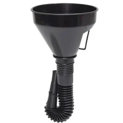 Entonnoir avec tuyau flexible noir