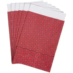 Enveloppe cadeau papier Noël traditionnel rouge x6 - 20x8xH28cm < Gifi New