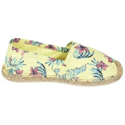 Espadrilles Femme imprimé tropical jaune T36/40