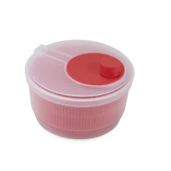 Essoreuse à salade 2,5L plastique rouge Ø20xH14cm < Gifi Online