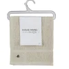 Essuie main carré 40x40 cm uni beige x2 < Gifi Clearance