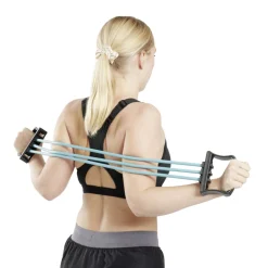 Extenseur fitness avec 3 sangles de musculation L76cm