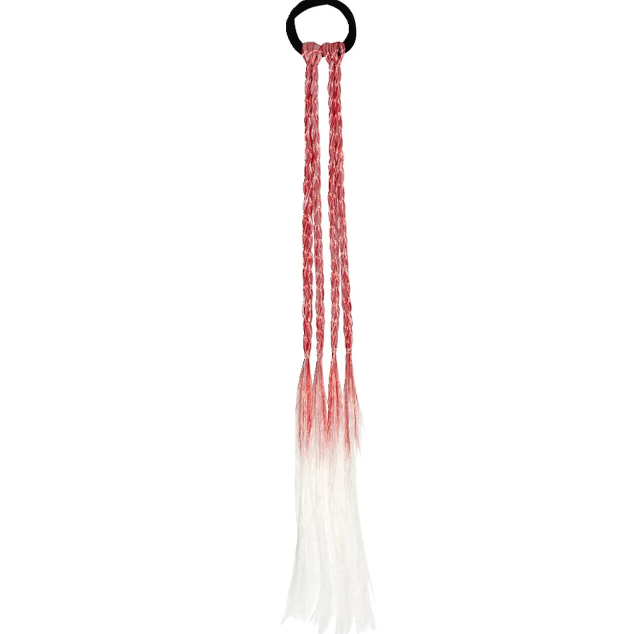 Extension élastique à cheveux avec tresses en nylon L41cm - 3 modèles