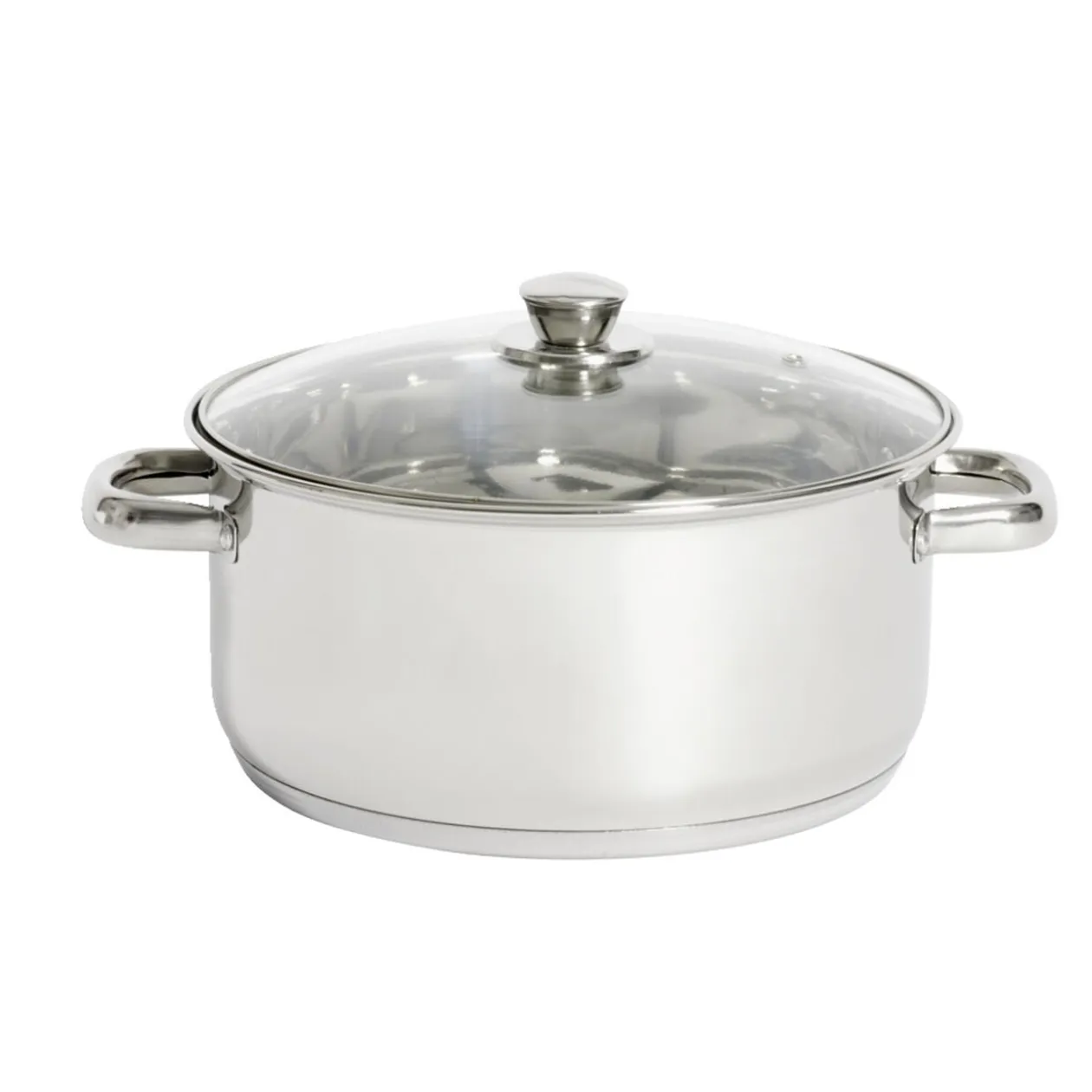 Faitout tous feux dont induction inox et verre Ø25,5cm
