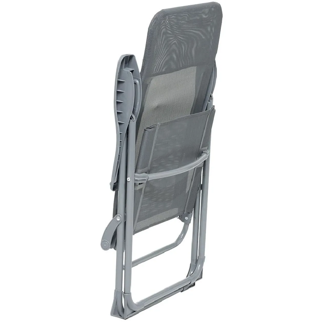Fauteuil de camping 5 positions gris