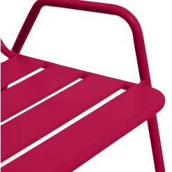 Fauteuil de jardin Fun métal rouge 68x71xH76cm < Gifi Outlet