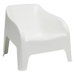 Fauteuil de jardin Gary plastique blanc 80xP77xH70cm < Gifi New