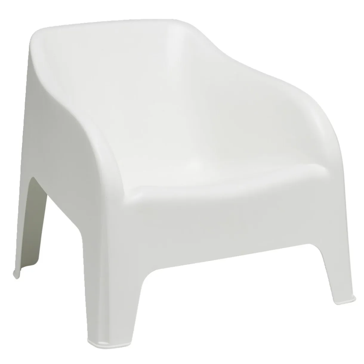 Fauteuil de jardin Gary plastique blanc 80xP77xH70cm < Gifi New