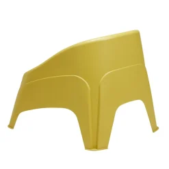 Fauteuil de jardin Néo monobloc plastique jaune ocre 79,5x76,5xH57,5cm