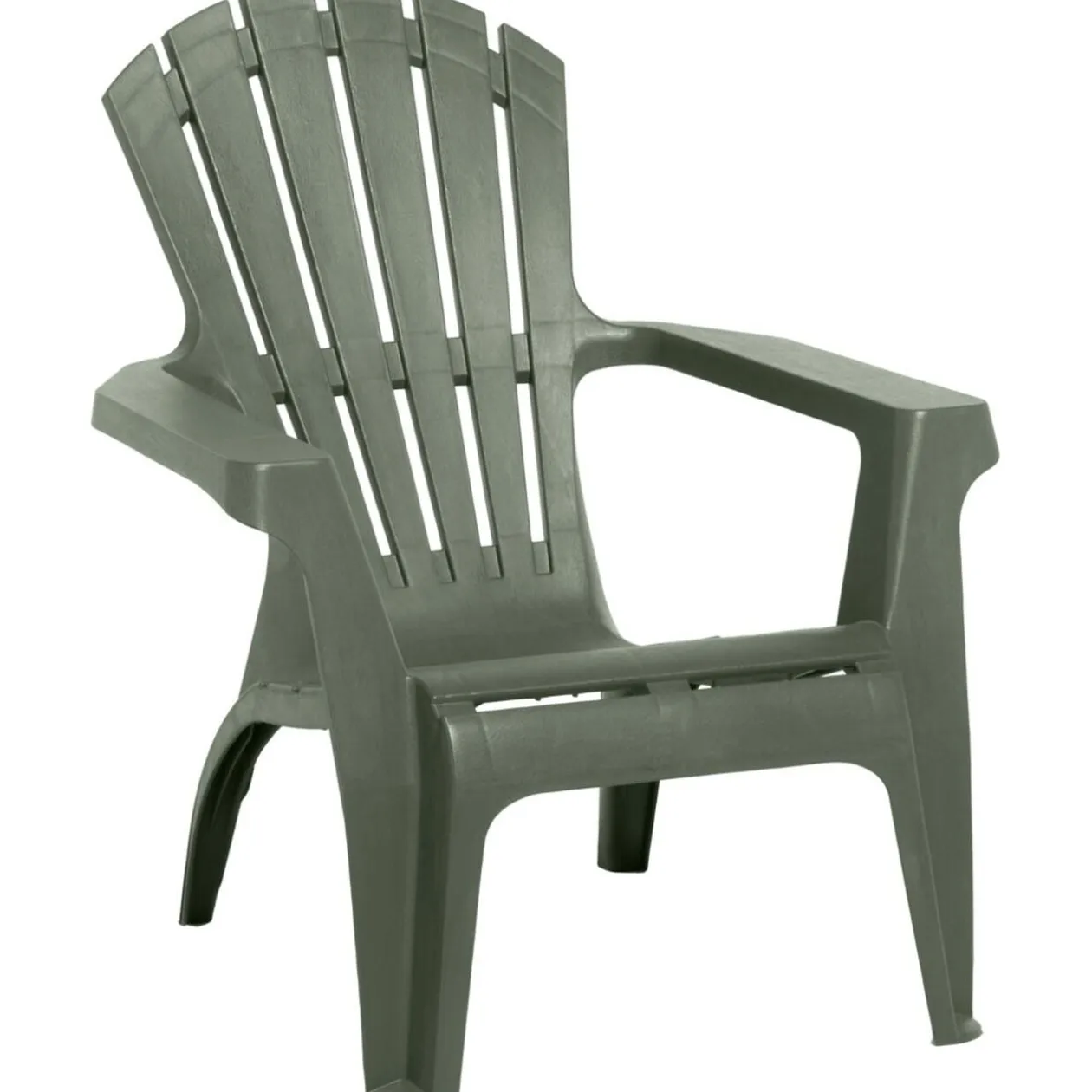 Fauteuil de jardin relax plastique vert 75x86xH86cm