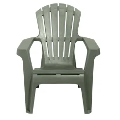 Fauteuil de jardin relax plastique vert 75x86xH86cm