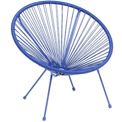 Fauteuil de jardin Urban filaire bleu 85xP72xH83cm < Gifi Online