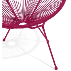 Fauteuil de jardin Urban filaire rouge 85x72xH83cm < Gifi New