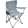 Fauteuil pêcheur pliable avec porte-boisson gris 50x50xH80cm