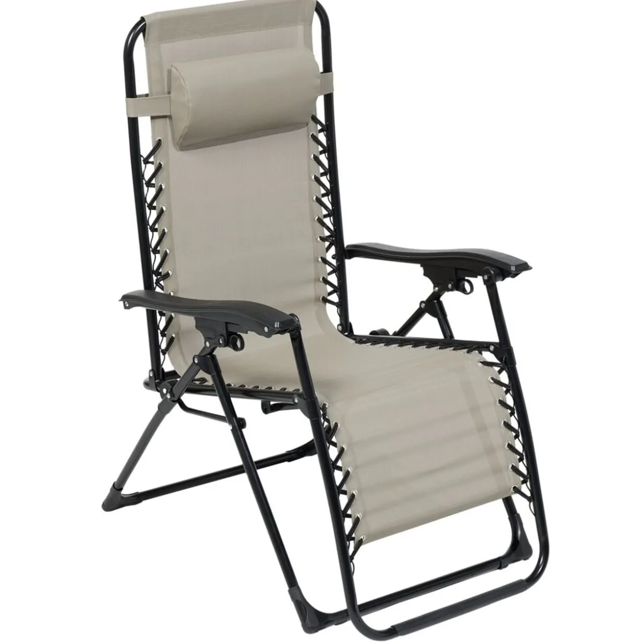 Fauteuil relax inclinable avec têtière bleu